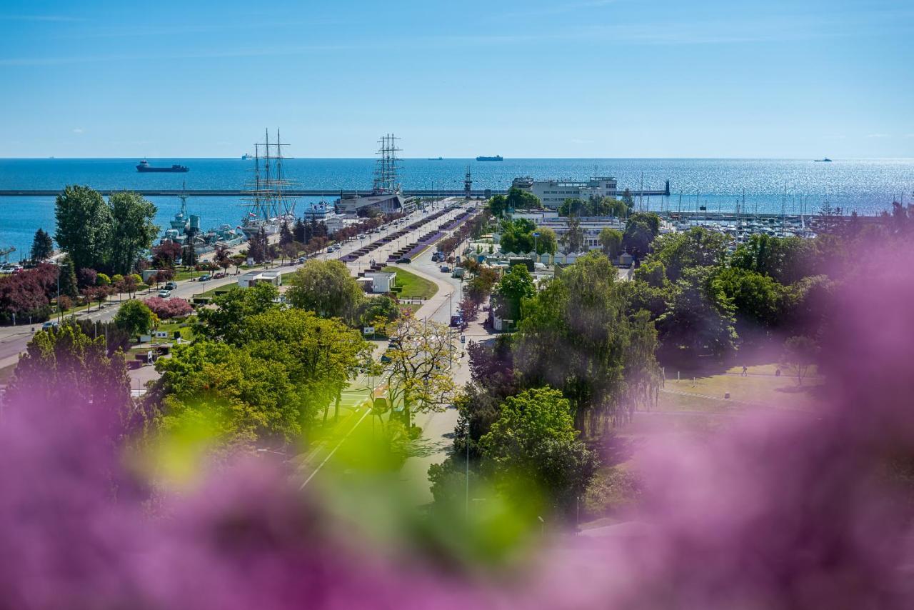 9Th Floor Skwer Kosciuszki Z Widokiem Na Morze Lägenhet Gdynia Exteriör bild