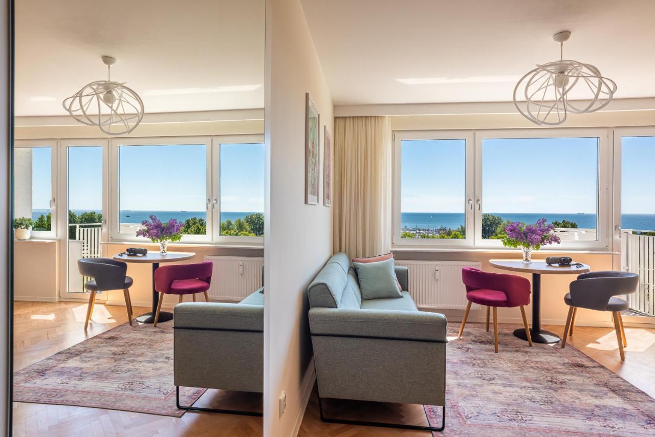 9Th Floor Skwer Kosciuszki Z Widokiem Na Morze Lägenhet Gdynia Exteriör bild