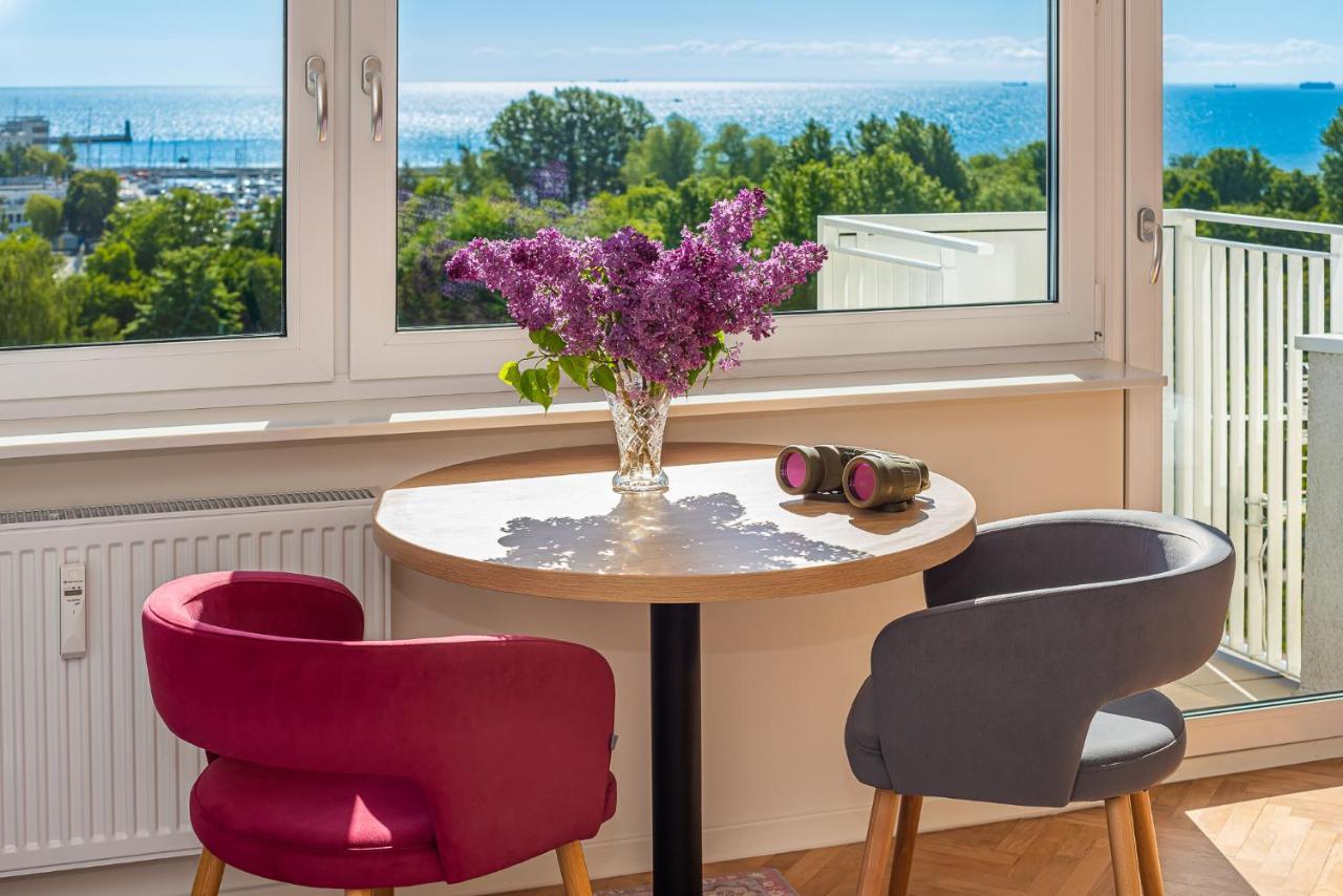 9Th Floor Skwer Kosciuszki Z Widokiem Na Morze Lägenhet Gdynia Exteriör bild