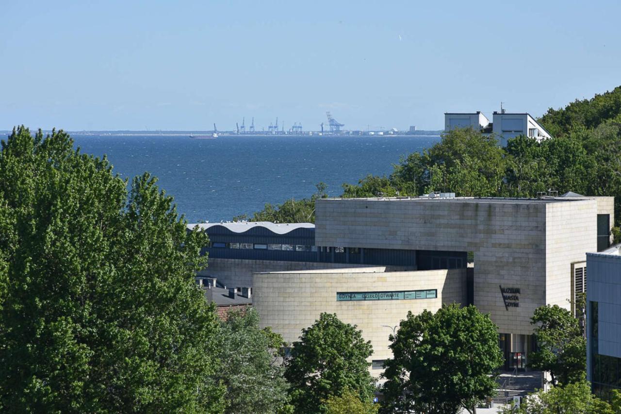 9Th Floor Skwer Kosciuszki Z Widokiem Na Morze Lägenhet Gdynia Exteriör bild
